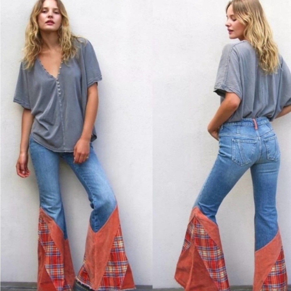 Free people flashback flared Mix Print contrast - Picture 3 of 5
